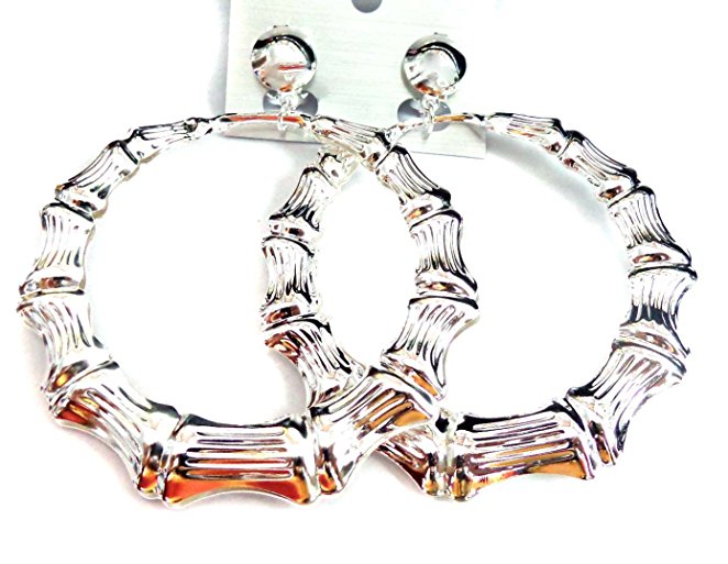 Orecchini A Cerchio Clip-On Grandi 3,5 Pollici - Divas Diggables - Cuore E Colori Assortiti