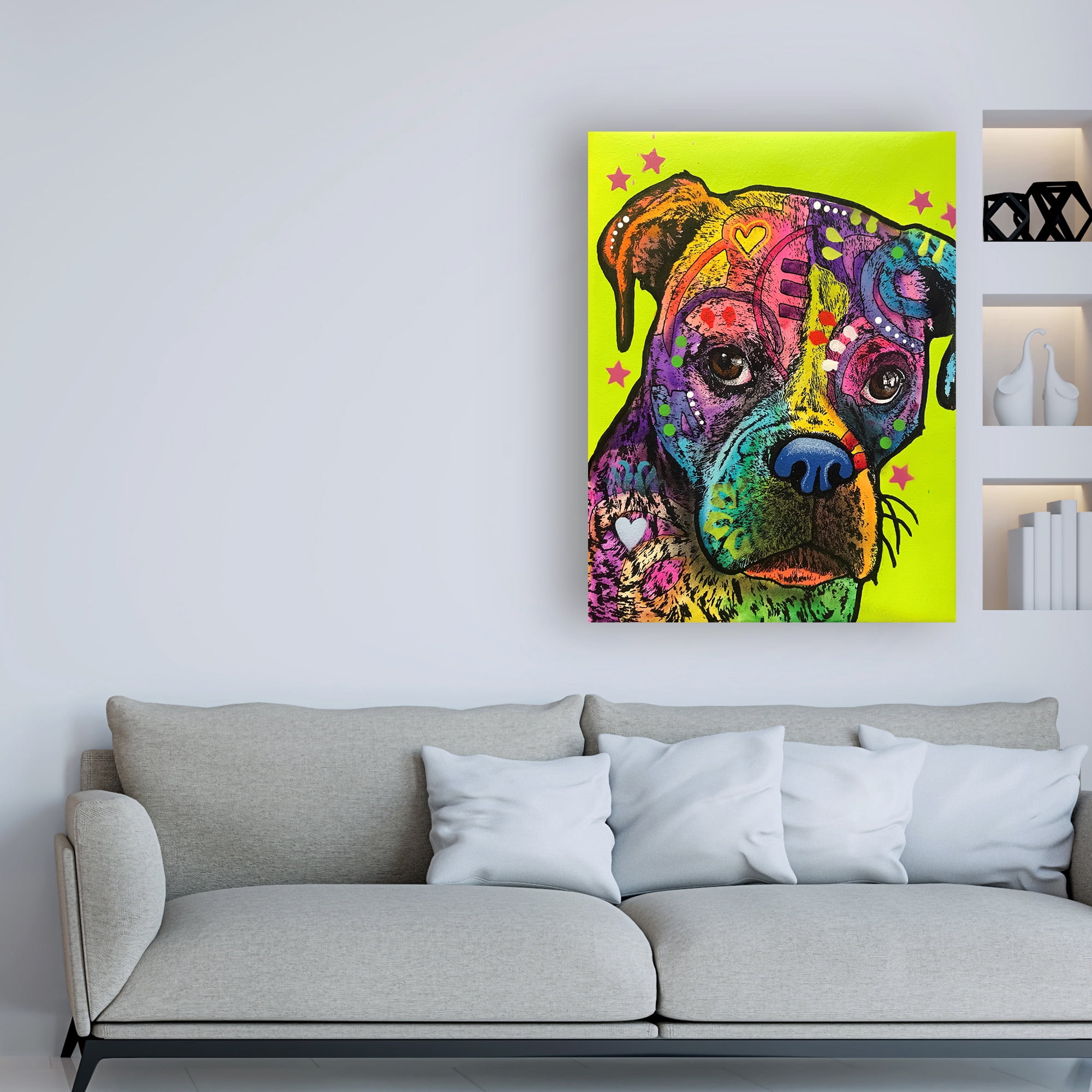 Trademark Fine Art 'Boxer ' Canvas Art by Dean Russo