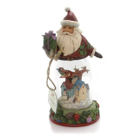 Jim Shore Christmas - Jim Shore ROOFTOPS AWAIT Polyresin Christmas Santa Claus Delivery 4056580