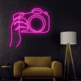 thumbnail image 4 of C-craft Abstract Line Take Photo Line Neon Sign Minimalist Decor Bedroom Wall Decor House Decor Gift, 4 of 5