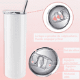thumbnail image 2 of Vaso Termo Sublimación Sublimar Acero 20oz 4 pzs blanco, 2 of 5