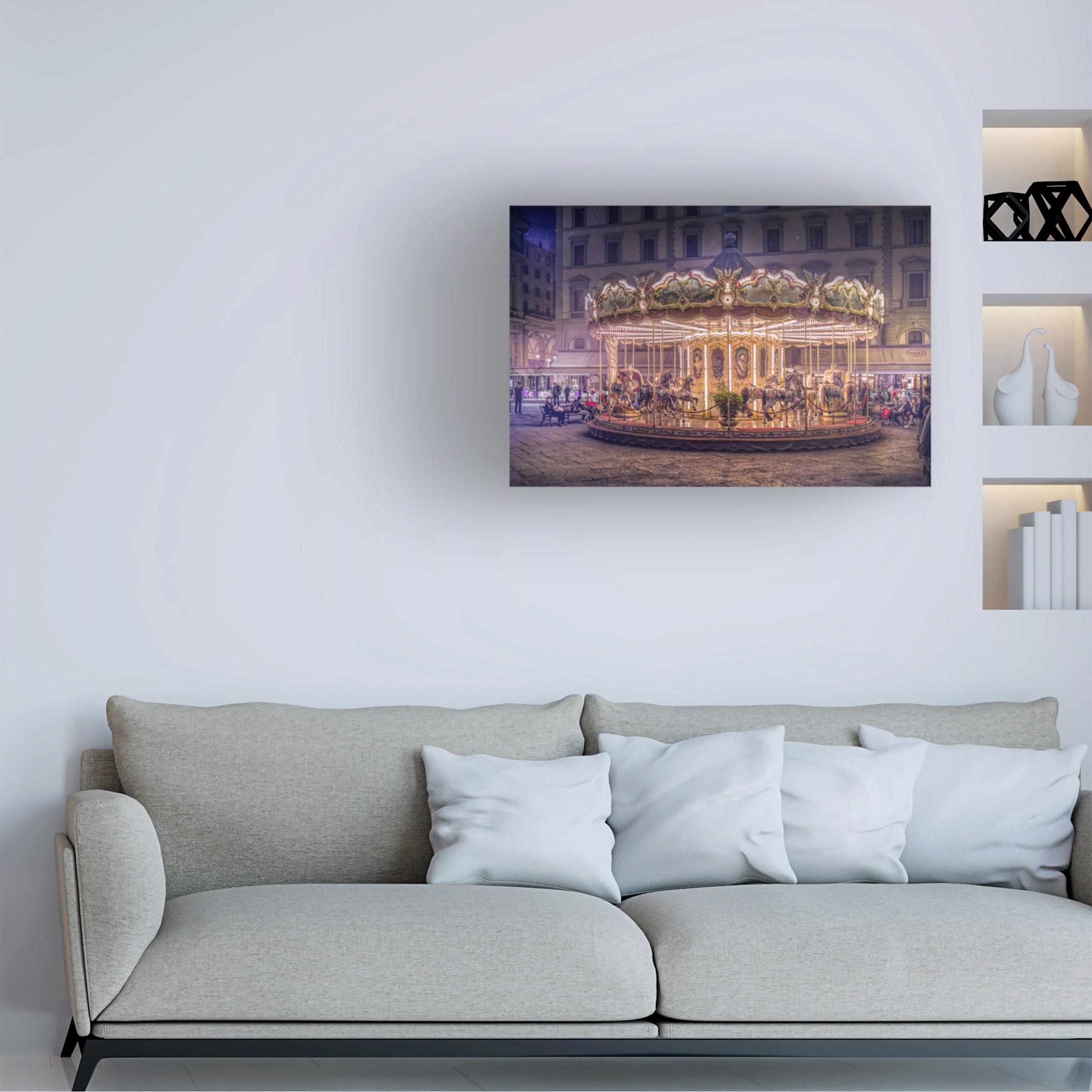 Christian MARCEL 'Carousel' Canvas Art