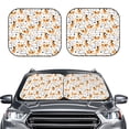 thumbnail image 2 of Balery 2 Piece Cute Dog Car Windshield Sun Shade|Foldable Front Windshield Shade for Car Front Window for Most Sedans SUV Truck-Large, 2 of 7