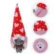thumbnail image 3 of Valentine's Day Gnome Doll Decor Festival Glowing Gnome Design Adornment, 3 of 3
