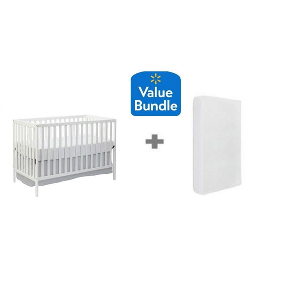 Concord Baby Cody 4 in 1 Convertible Crib + Bonus Crib Mattress