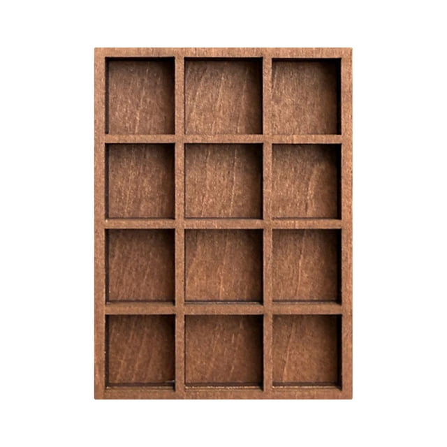 Wooden Miniature Jewelry Stand, Mineral Specimen Display Rack, Crystal Stone Collection Storage Organizer Decor