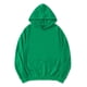 thumbnail image 1 of Sudadera con capucha para hombre, manga larga, con cordón sólido y bolsillo Verde M, 1 of 6