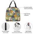 thumbnail image 4 of Salouo Hawaiian Style for Unisex Lunch Bag Leakproof Lunch Tote Large Capacity Reusable Insulated Lunch Box Cooler Lunch Container for Work/Office/Picnic/Travel-Black, 4 of 8