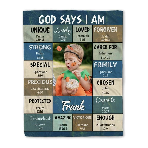 Customizaholic Christian Blanket, Custom Name Blanket, Scripture Blanket, Healing Blanket, Prayer Blanket, Bible Verse Blanket