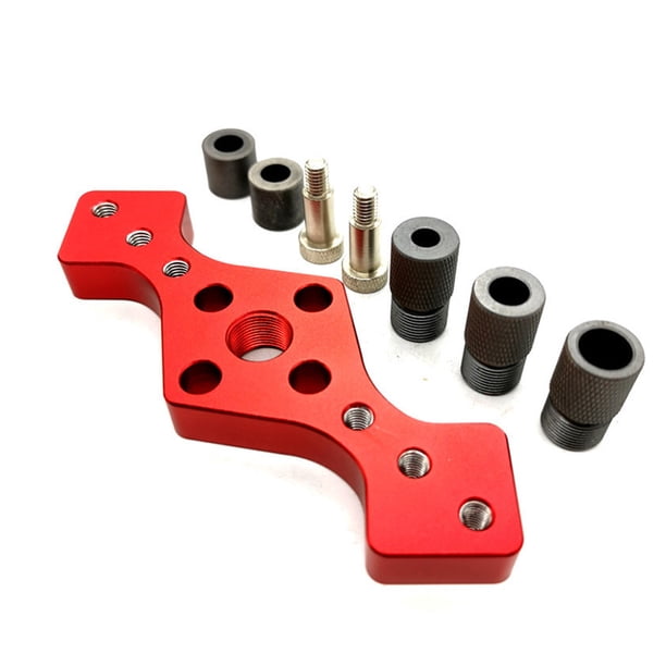 Speravity Plantilla Vertical para carpintería, localizador de perforación, perforador de aleación de aluminio, accesorio de reparación, Herramientas eléctricas Rojo Speravity TO008644-01