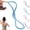 Blue, variant on Figure 8 Resistance Bands With Handles, Resistance Bands, Open Shoulder Elastic For Working Out, Arm For Women Men
