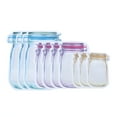 thumbnail image 1 of Food Saver Storage Bags Convenient Sealing Zipper Bag Portable Zip Lock Bags Snacks Nuts For Food Parties Picnics #3 3pcs L + 4pcs M+ 3pcs S, 1 of 8