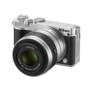 Nikon Nikon 1 J5 20.8 Megapixel Mirrorless Camera with Lens, 10 mm, 100 mm, Silver