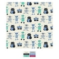 thumbnail image 2 of Print Convertible Sleeper with Zipper in Natural Robots (9-12 Months), 2 of 2