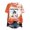 AB50 Orange, variant on Womens Halloween Short Sleeve T Shirts Pumpkin Ghost Print Crewneck Graphic Tops Trendy Ladies Halloween Theme Party Clothes Red Size S