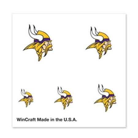 Minnesota Vikings Fingernail Tattoos - 4 Pack (Best Viking Tattoo Designs)