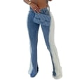 thumbnail image 4 of Ropa de mujer otoño e invierno elástico degradado color a juego micro-lift cadera sexy jeans, 4 of 4