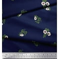 thumbnail image 3 of Soimoi Polyester Crepe Fabric Leaves & Floral Artistic Print Fabric by The Yard 52 Inch Wide, 3 of 3
