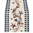 thumbnail image 3 of Memorial Day Table Runner, Linen Table Flag for Honoring Fallen Soldiers, Patriotic Tablecloth for Family Living Room, Decorative Dining Table Cover for Commemorative Events and Gatherings, 3 of 9