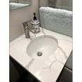 thumbnail image 4 of Nantucket Sinks UM-13x10-W 13-Inch by 10-Inch Oval Ceramic Undermount Vanity Sink, White, 4 of 5