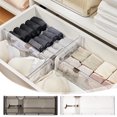 thumbnail image 1 of Xihbxyly Divisor de Cajón Retráctil, Diseño Transparente, Longitud Ajustable, Alta Capacidad de Carga, Organizador de Almacenamiento para El Hogar, Ideal para Escritorio o Armario, Tamaño 43,5 X 10 X, 1 of 7