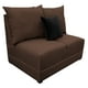 thumbnail image 1 of Love Seat El Bazar Store Orlando Chocolate Tela Lino nacional, Sillon 2 plazas, Modular, 1 of 5