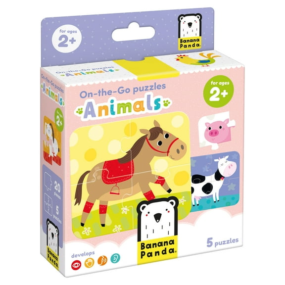 Banana Panda On-the-Go Puzzles Animals 2 , puzzle for toddler
