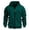 Dark Green, variant on Men's Zip Up Hoodie Sweatshirt Embroidered Badge Detail With Pocket Casual Outdoor Athletic Jacket Pullover Long Sleeve Comfortable Blend Layer for Sports Training Daily Wear