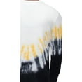 thumbnail image 5 of X RAY JEANS Mens Tie Dye Crewneck Sweater, Black/Yellow/White, M, 5 of 5