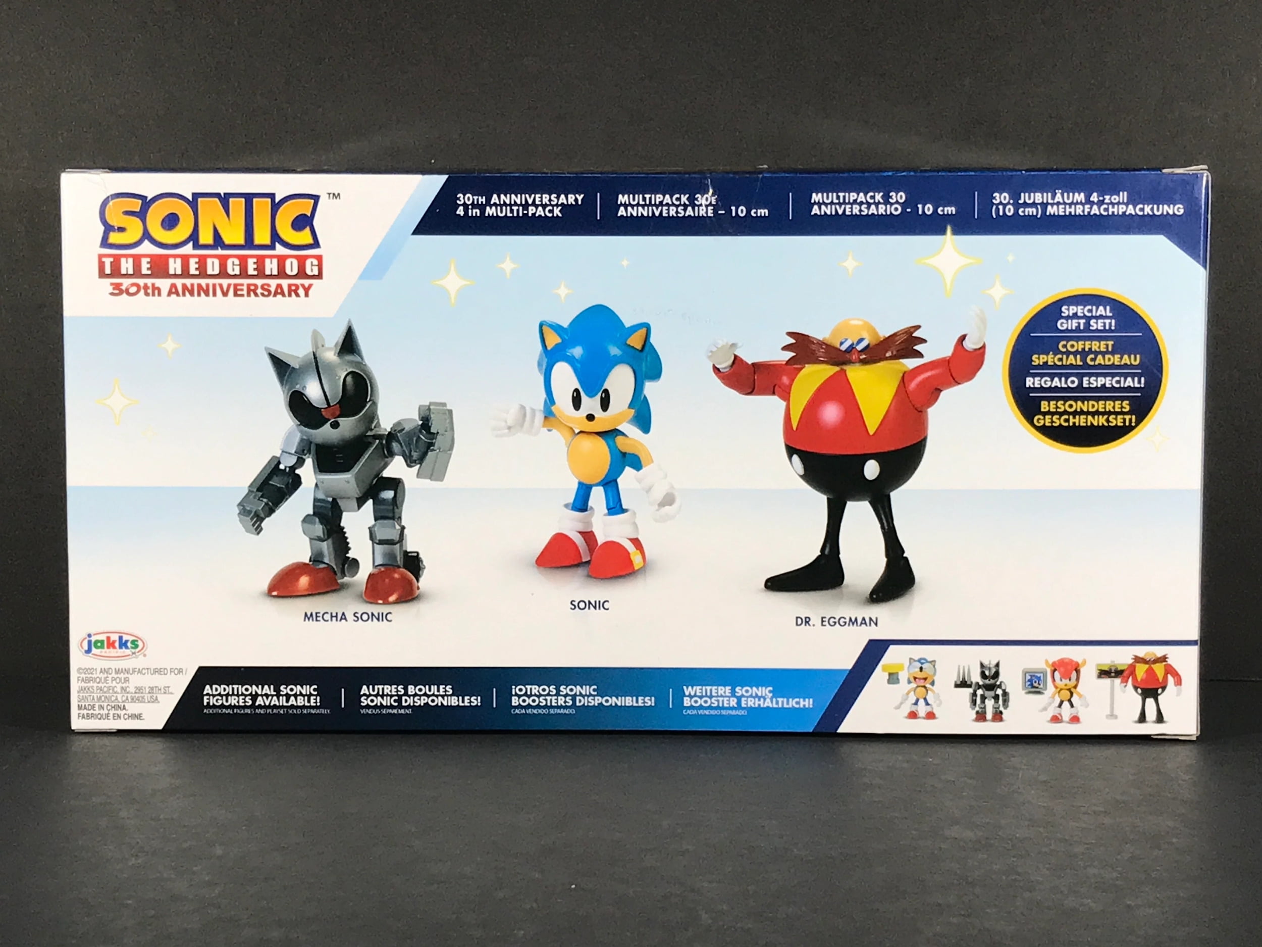 Bonecos Sonic Originais Importado Kit 3 Mecha Eggman 30 Anos