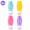 Color Combination Six, variant on Travel Silicone Squeeze Bottles 4-Pack, Leakproof Refillable Toiletry Containers with Built-in Scalp Massage Brush, TSA-Friendly Portable Travel Dispenser Set for Shampoo & Lotion