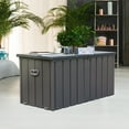 thumbnail image 5 of Outdoor Storage Box, 100 Gallon Deck Box Indoor and Outdoor Use, Waterproof Resin Storage Bin for Patio Cushions, Gardening Tools, Kids Toys, Lockable, 5 of 6