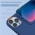 thumbnail image 4 of Entronix Magnetic Silicone Case for iPhone 14, Slim MagSafe Ring Kickstand, Navy, 4 of 7