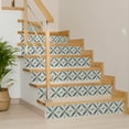 thumbnail image 6 of Mi Alma Floral Dark Green Tile Stickers - Removable Vinyl 4x4, 24 pcs, 6 of 14