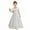A01-White, variant on FYDUU Kids Girls' French Style Gentle Style White One Shoulder Dress Dresses Casual Sundress Adorable Halloween 10-11 Years