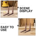 thumbnail image 3 of REOFLYUP 2Pcs Small Wall Shelf Brackets Light Brown Plastic for Business Use, 3 of 8