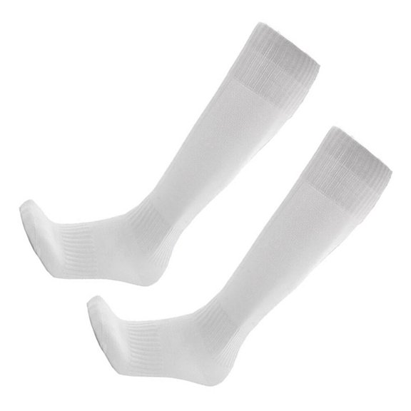 White Polyester Spandex Socks for Men and Women Great for Sports and Athletics Over