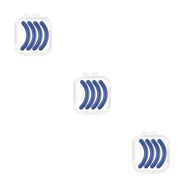 Seitruly Recambios para rizador de pestañas, no fáciles de romper, almohadillas de repuesto, suministros de herramientas de belleza, reemplaza la tira Azul Oscuro (Cuatro) 3piezas Seitruly CBP342379