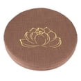 thumbnail image 2 of Almohadas De Meditación Desmontables Con Bordado De Lino, Cojín De Meditación, Para La Ceremonia Del Té De Yoga De Meditación Cergrey Marrón #1, 2 of 8