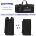 thumbnail image 4 of Bolsa de gimnasio BOSSTIN Bosstin, 45 L, bolsa de viaje deportiva negra, 4 of 6
