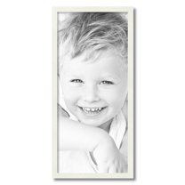 ArtToFrames 13" x 29" White Picture Frame, 13x29 inch White Wood Poster Frame (WOM-5138)
