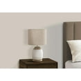 thumbnail image 2 of Monarch Specialties Lighting, 16"h, Table Lamp, Cream Resin, Beige Shade, Contemporary, 2 of 4