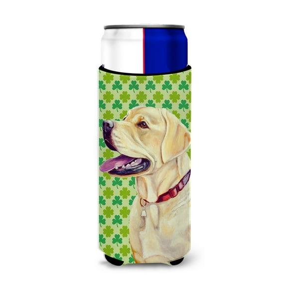 Caroline's Treasures LH9203MUK Labrador   Shamrock Portrait Hugger for Slim Cans