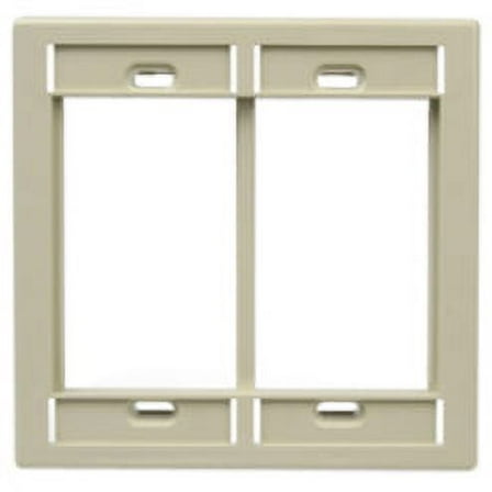 Leviton Ivory 2-Gang MOS Modular Insert Wallplate Frame 41290-DMI