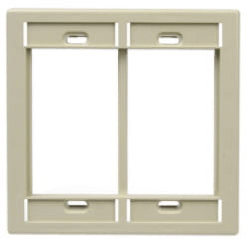 Leviton Ivory 2-Gang MOS Modular Insert Wallplate Frame 41290-DMI