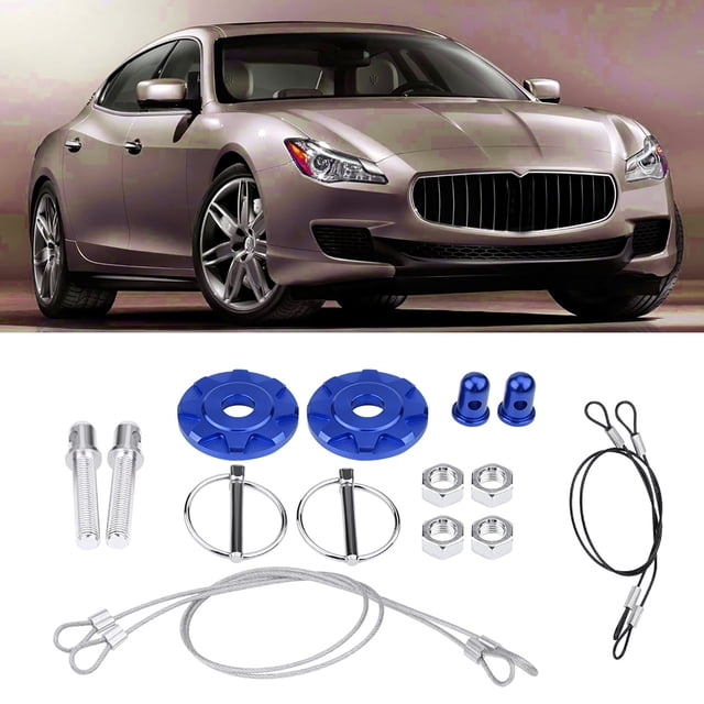Hood Pin, Hood Pin Lock Easy Use Appearance Kit Universal Push Button Hood Pin Lock Kit Widely Used For Car Lovers For Car Interior