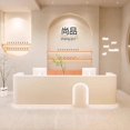 thumbnail image 1 of European Reception Desks Cashier Computer Service Shop Modern Front Desk Luxury Office Escrivaninha Para Quarto Luxury Furniture My Lux Decor Round, 1 of 7