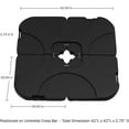 thumbnail image 7 of Patio Umbrella Base - Outdoor Base Plates for Crossbar Pole Cantilever or Offset Umbrellas - 220lb Sand-Weighted Total Capacity by, 7 of 7