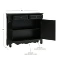 thumbnail image 5 of Cillian 2-Door 2-Drawer Console Table with Shelves, Black, 5 of 8