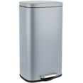 thumbnail image 3 of LAZY BUDDY 13.2 Gallon Step Trash Can, Stainless Steel Kitchen Garbage Can, Rectangular, 3 of 5